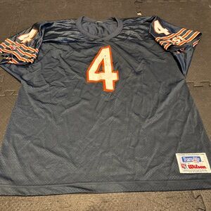 Steve Walsh Chicago Bears Vintage Wilson Football Jersey Nylon Heat Pressed Lg